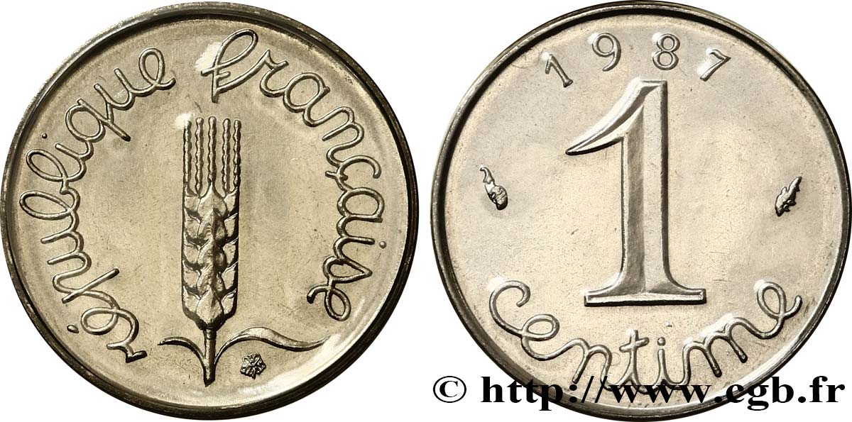 1 centime Épi 1987 Pessac F.106/44 MS