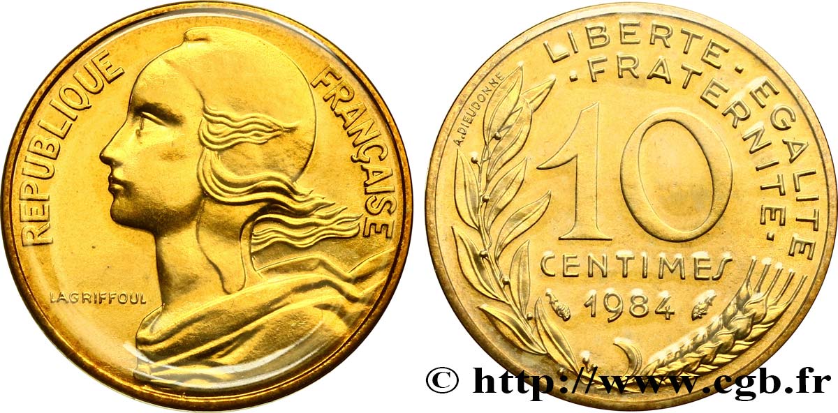 10 centimes Marianne 1984 Pessac F.144/24 MS