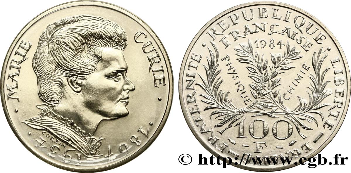 100 francs Marie Curie 1984 F.452/2 MS
