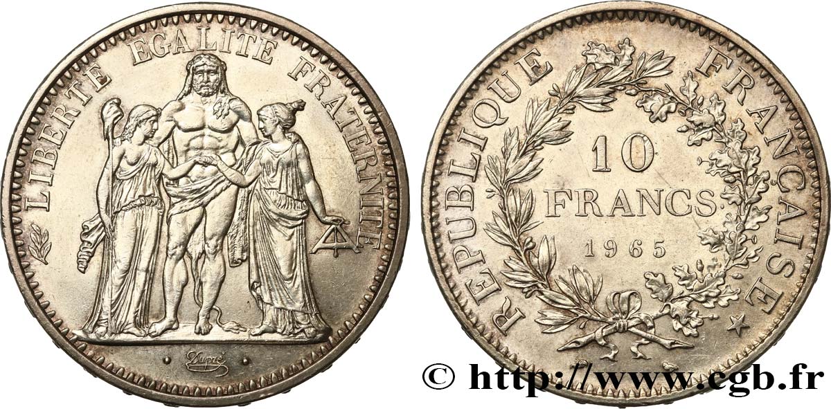 10 francs Hercule 1965 F.364/3 AU