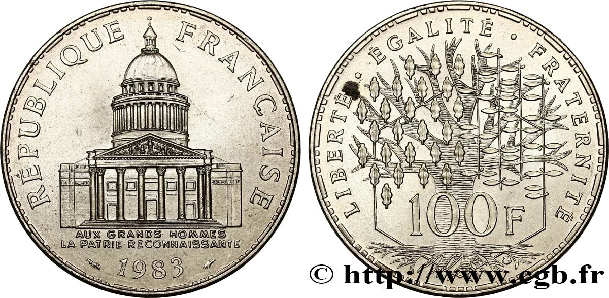 100 francs Panthéon 1983 F.451/3 AU