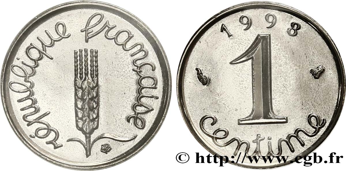 1 centime Épi 1998 Pessac F.106/58 FDC