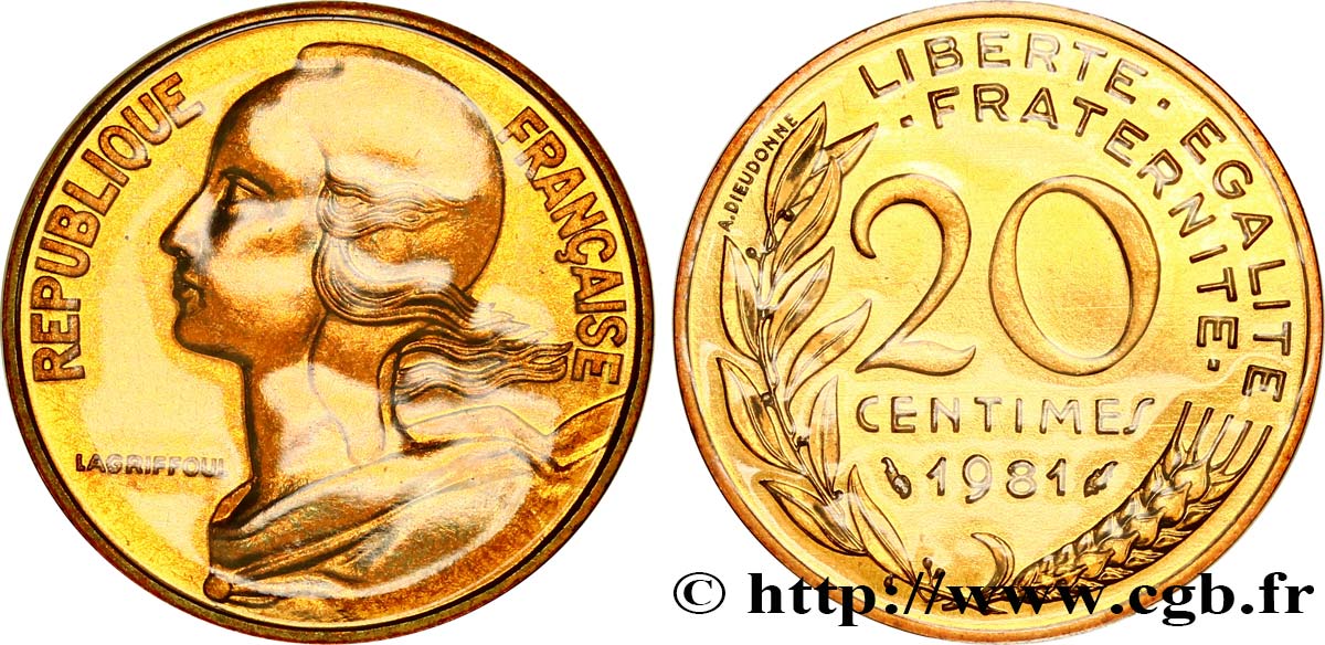 20 centimes Marianne 1981 Pessac F.156/21 FDC