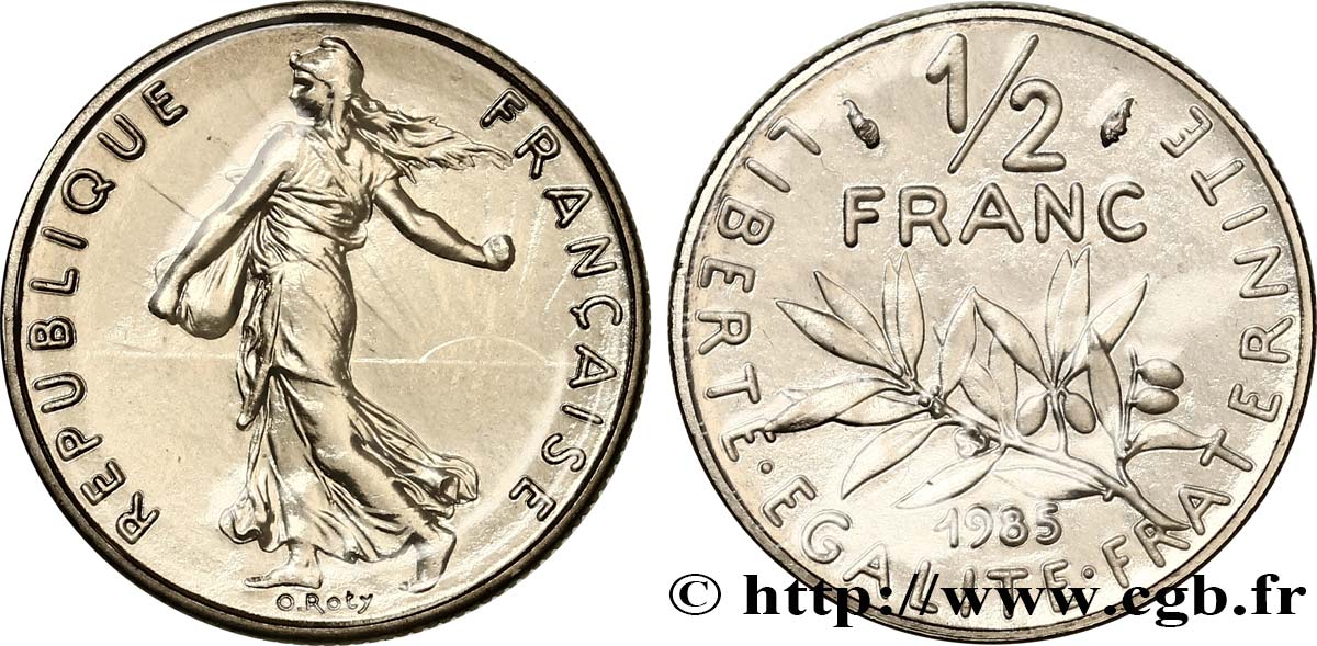 1/2 franc Semeuse 1985 Pessac F.198/24 MS