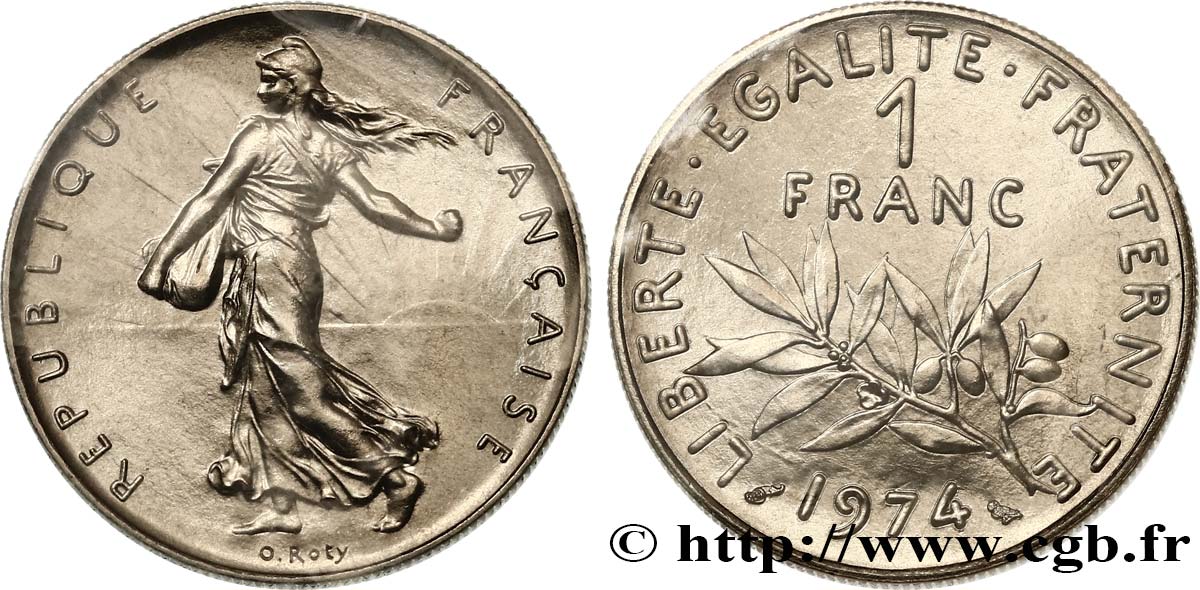 1 franc Semeuse, nickel 1974 Pessac F.226/19 MS