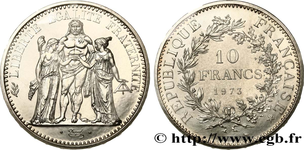 10 francs Hercule 1973 F.364/12 MS