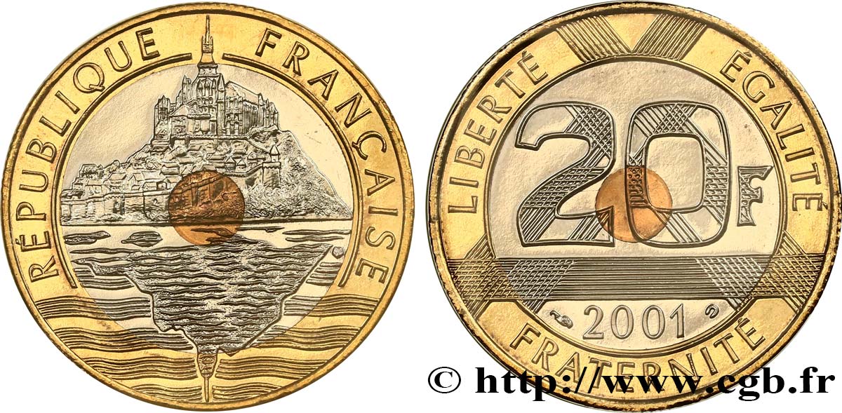 20 francs Mont Saint-Michel 2001 Pessac F.403/17 FDC