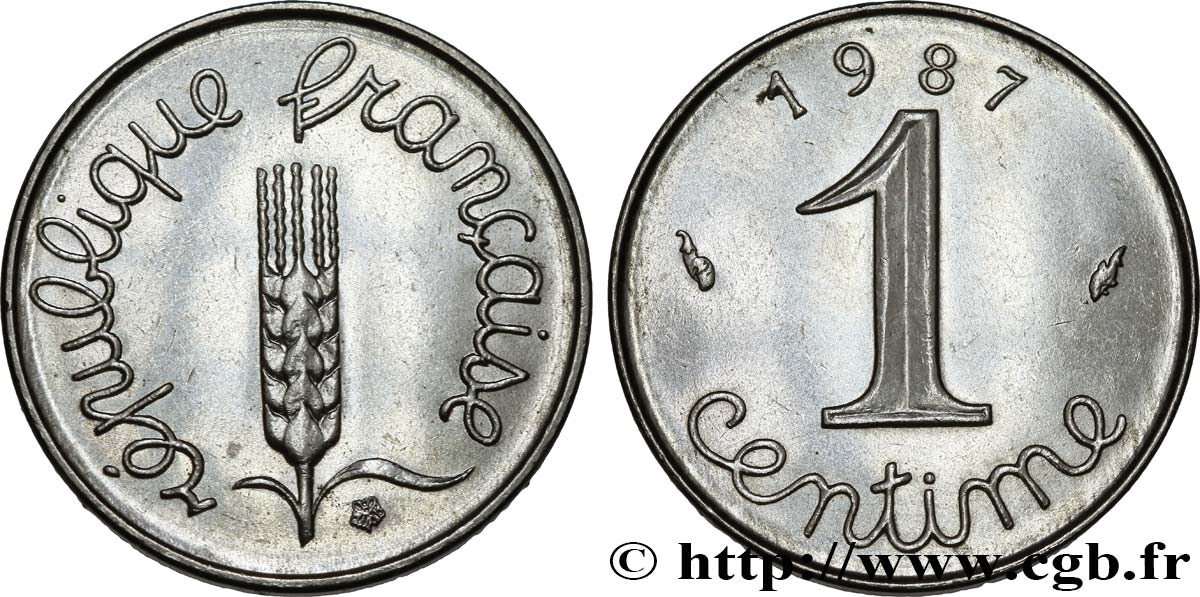 1 centime Épi 1987 Pessac F.106/44 SPL64