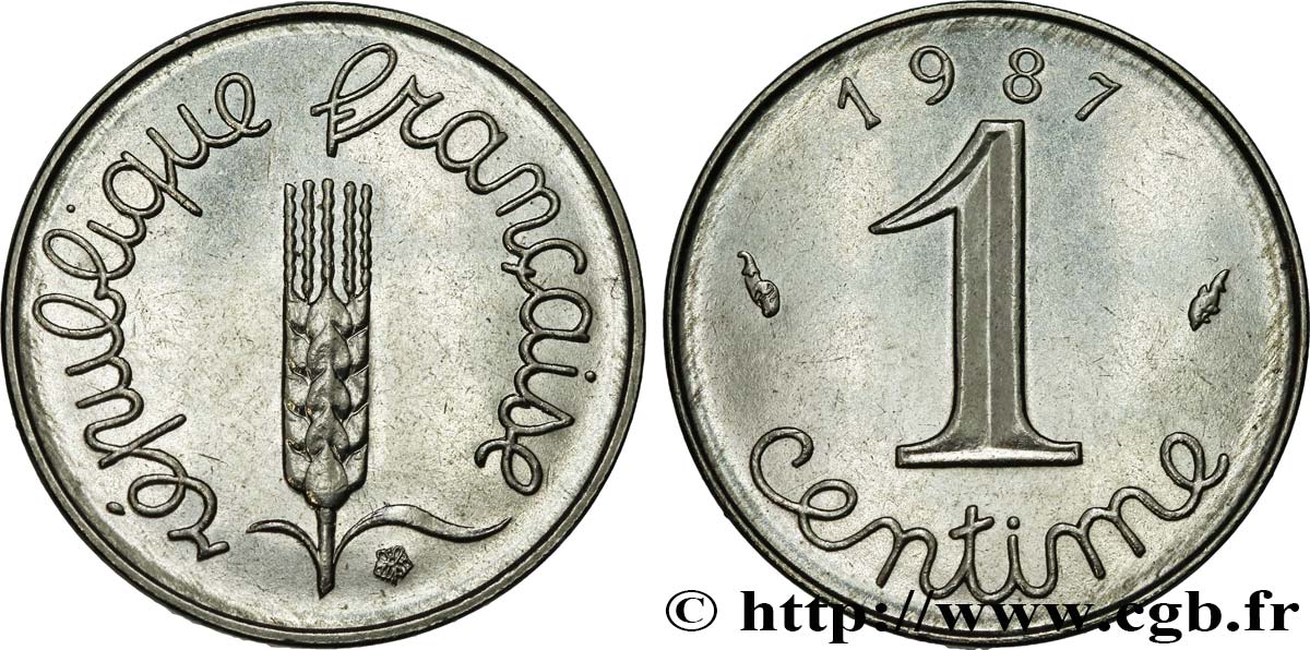 1 centime Épi 1987 Pessac F.106/44 SPL63