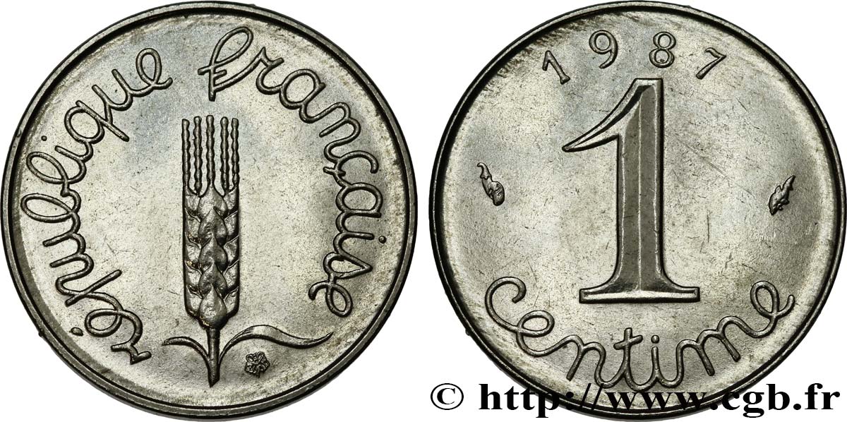 1 centime Épi 1987 Pessac F.106/44 SPL63