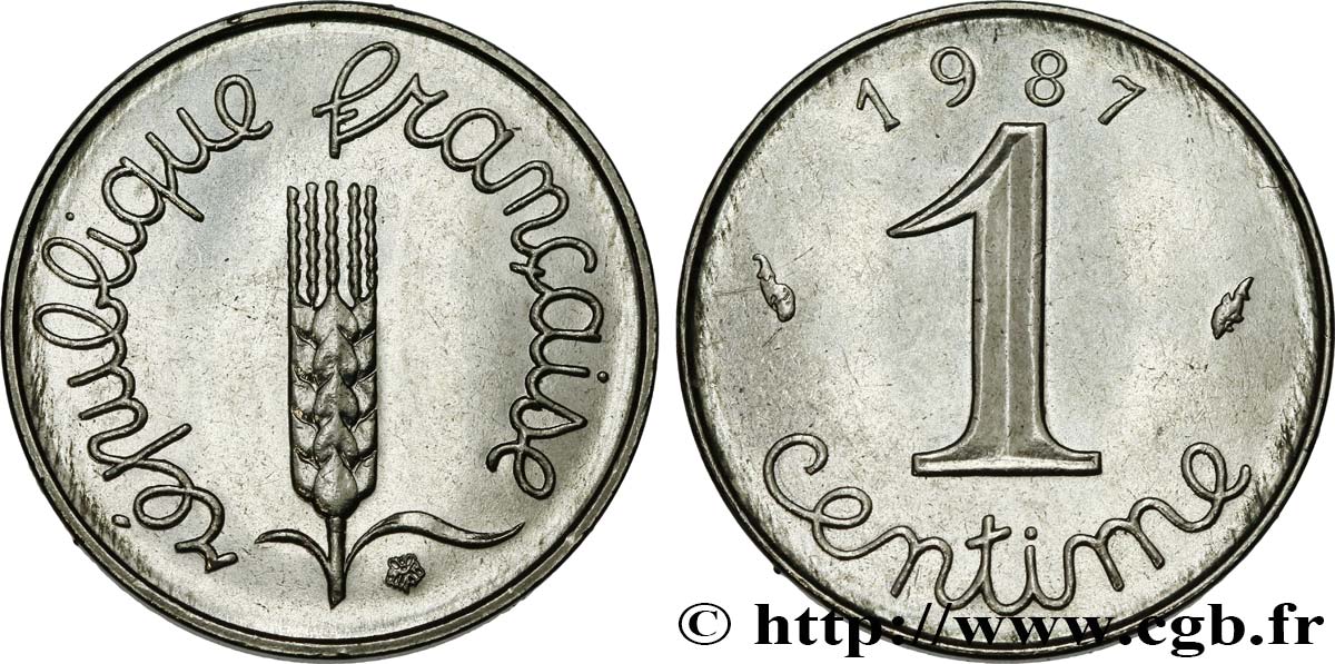 1 centime Épi 1987 Pessac F.106/44 SPL63