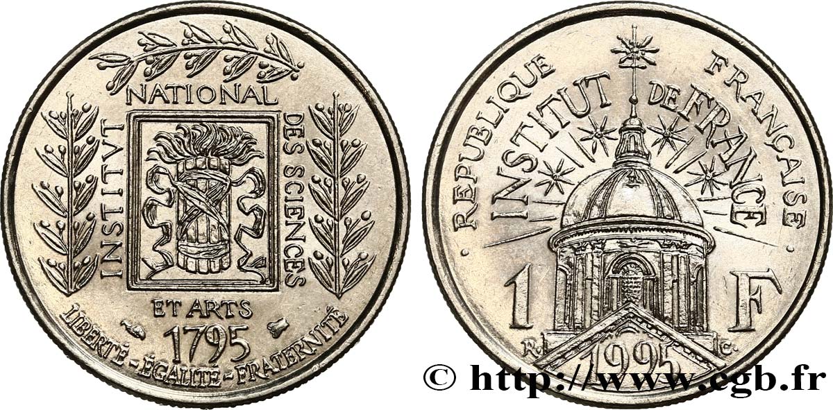 1 franc Institut de France 1995  F.230/2 SUP62