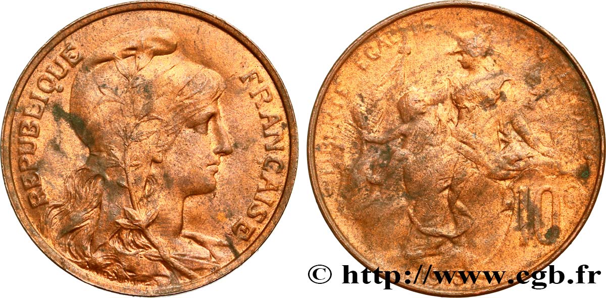 10 centimes Daniel-Dupuis 1915 F.136/24 SUP58