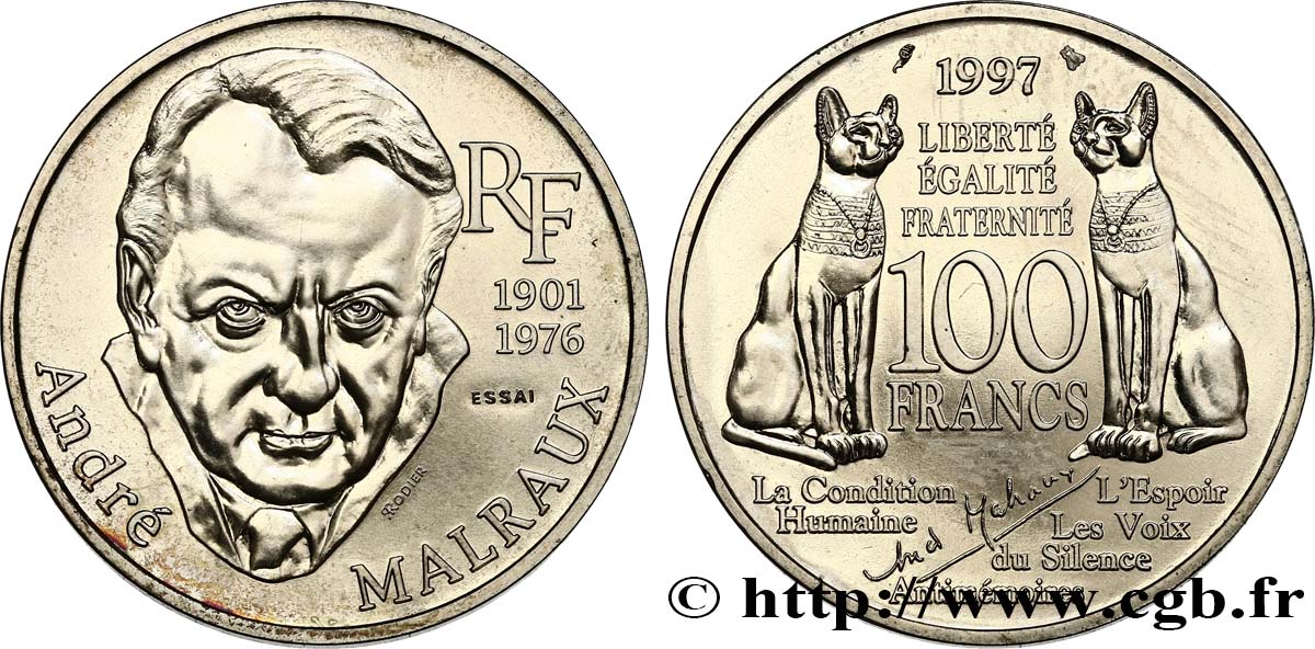 Essai de 100 francs Malraux 1997 Paris F.465/1 SPL 