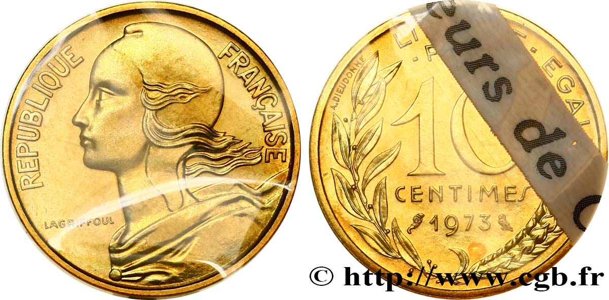 10 centimes Marianne 1973 Pessac F.144/13 MS