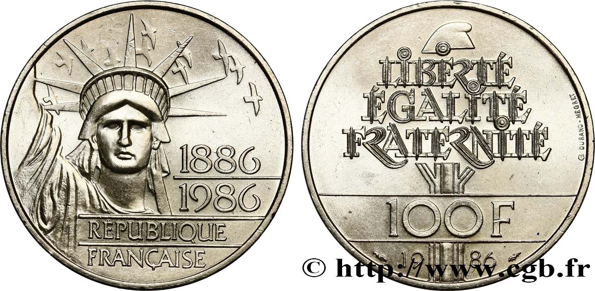 100 francs Liberté (Statue de la) 1986 F.454/2 MS60