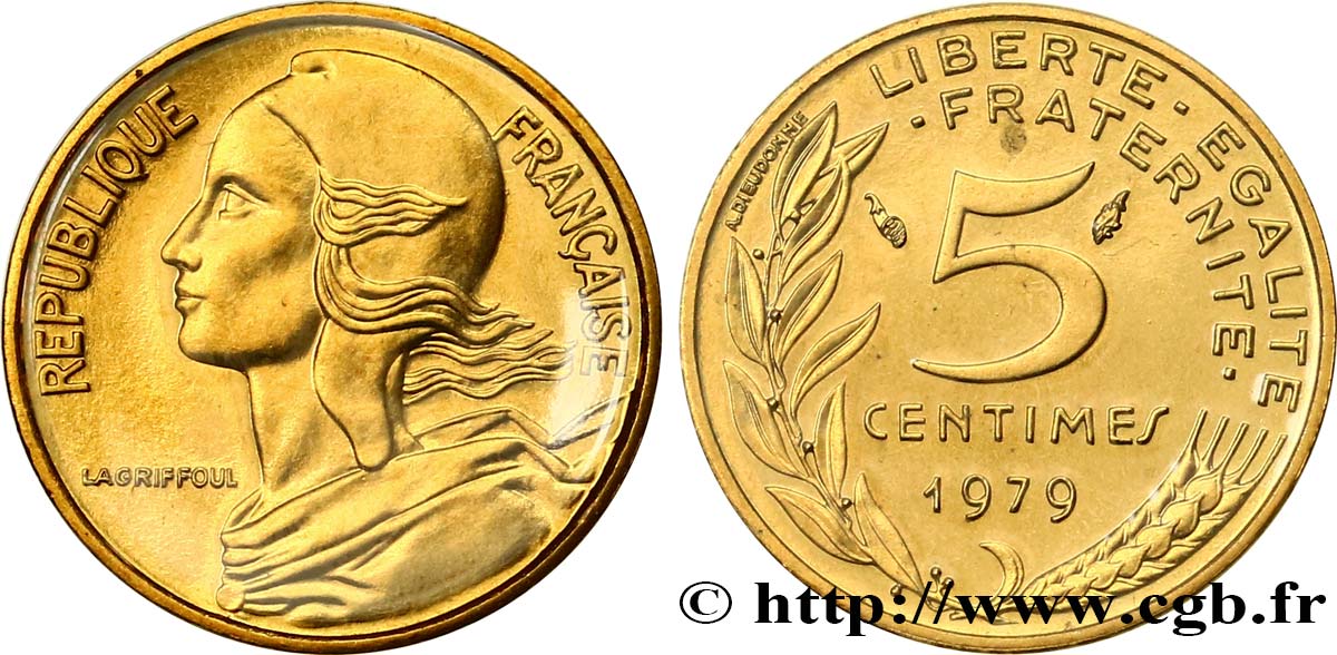 5 centimes Marianne 1979 Pessac F.125/15 MS