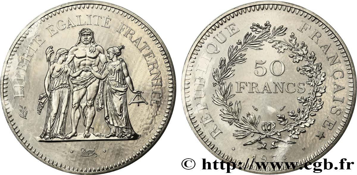50 francs Hercule 1974  F.427/2 FDC