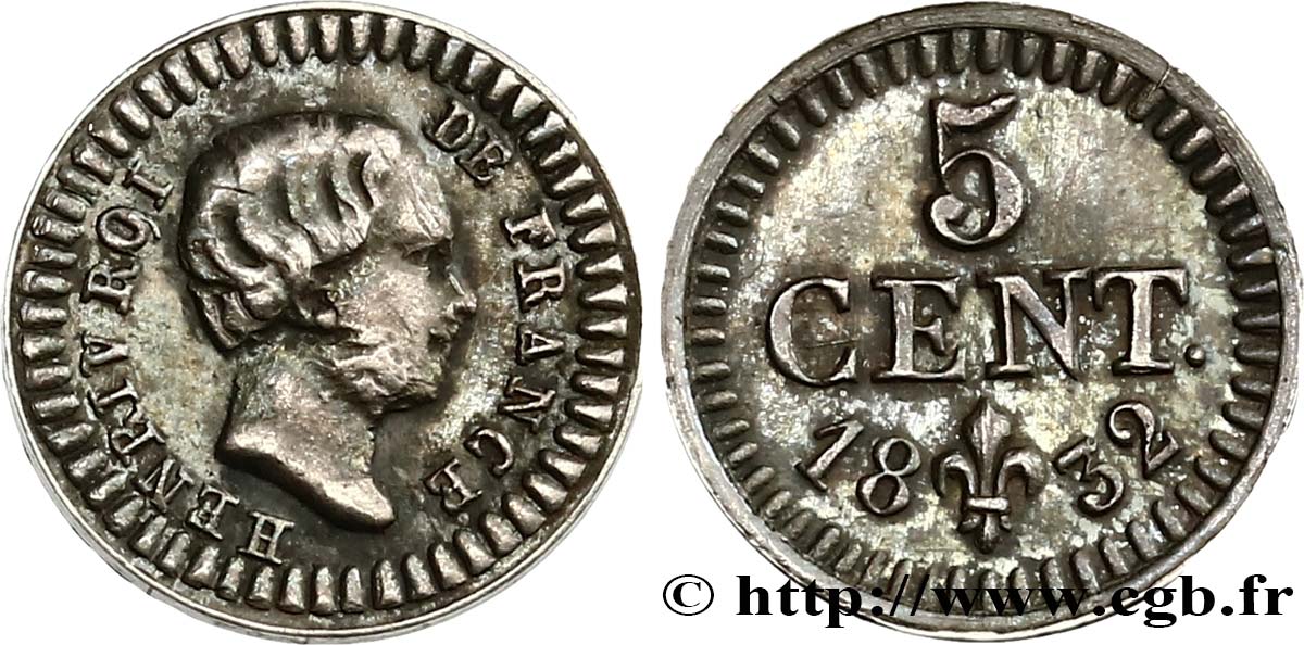5 centimes  1832  VG.2727  EBC 