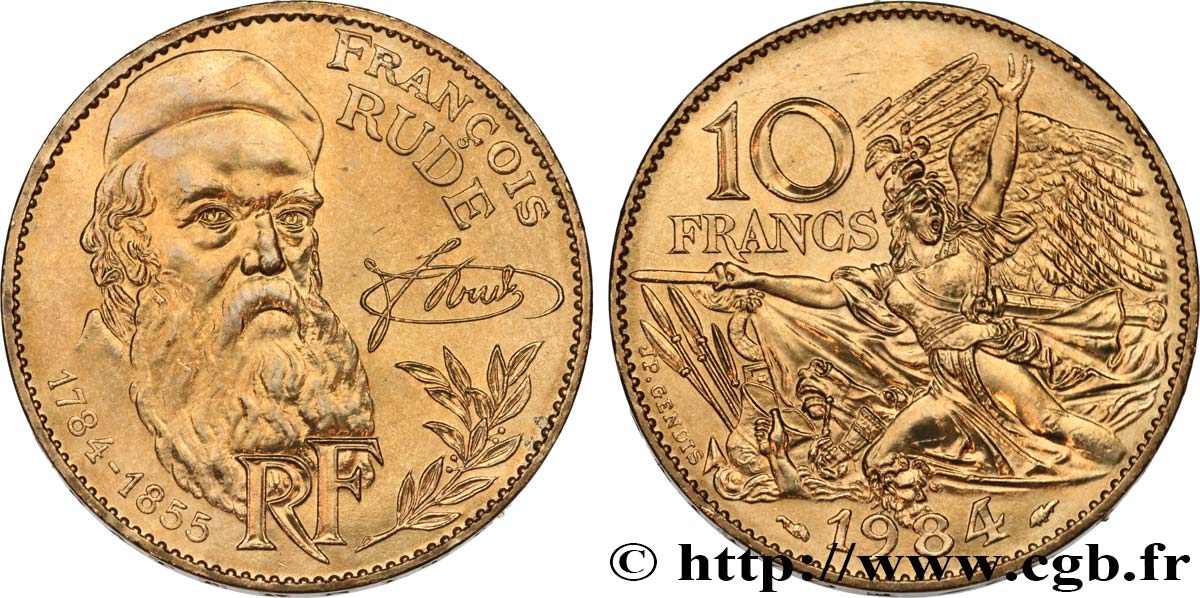 10 francs François Rude, tranche A 1984  F.369/2 SPL64