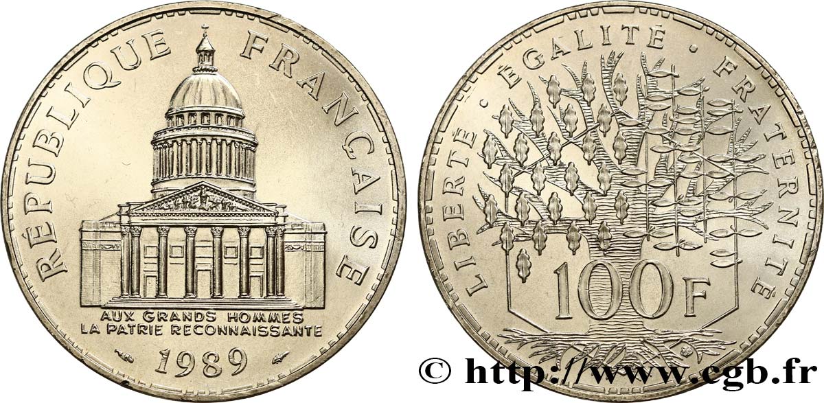 100 francs Panthéon 1989  F.451/9 FDC65