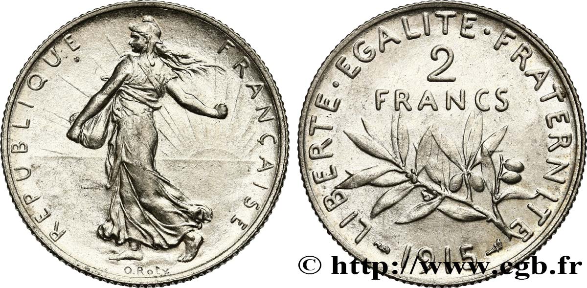 2 francs Semeuse 1915  F.266/17 SUP+