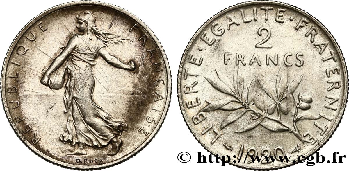2 francs Semeuse 1920  F.266/22 SUP60