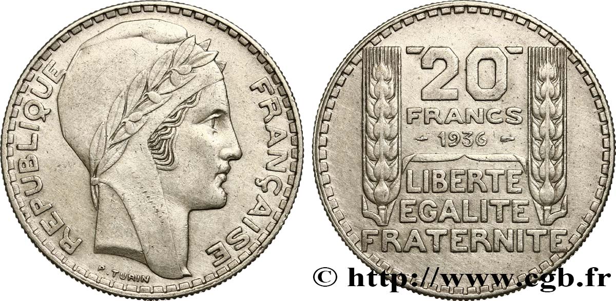20 francs Turin 1936  F.400/7 BB48 