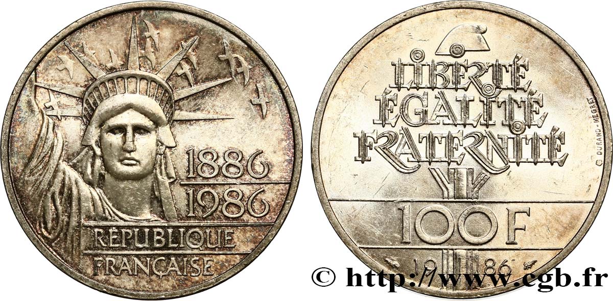 100 francs Liberté (Statue de la) 1986 F.454/2 AU