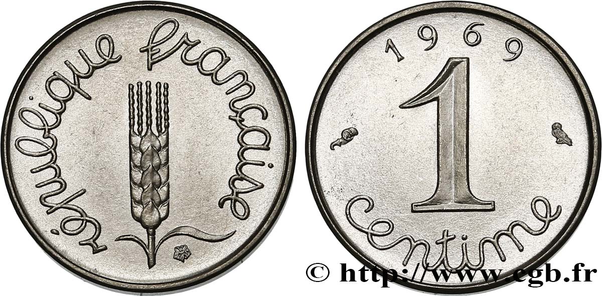 1 centime Épi 1969 Paris F.106/16 SPL64