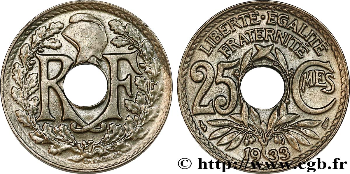 25 centimes Lindauer 1933 F.171/17 TTB50
