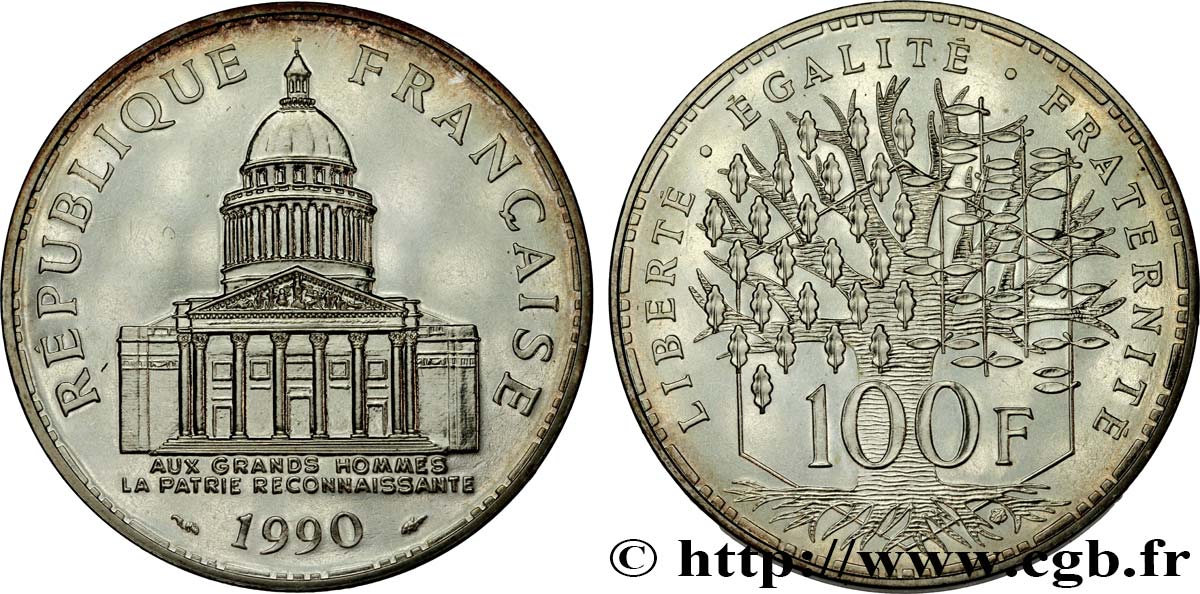 100 francs Panthéon 1990 F.451/10 FDC