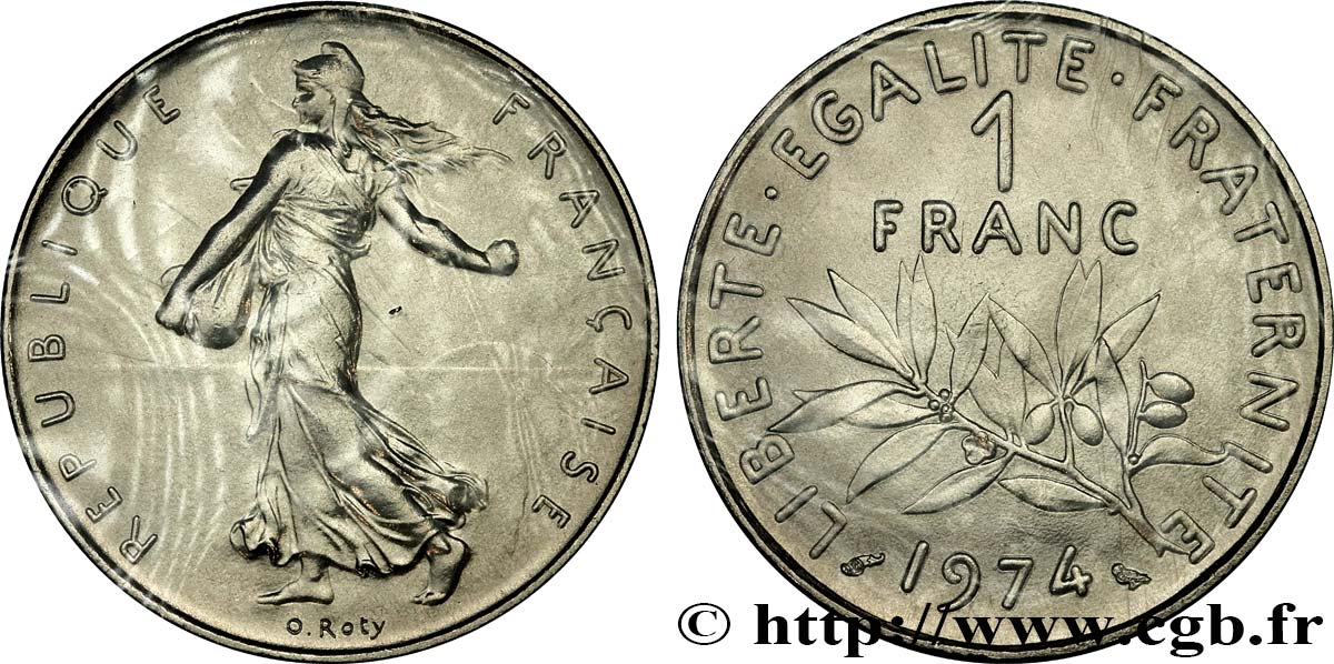 1 franc Semeuse, nickel 1974 Pessac F.226/19 MS