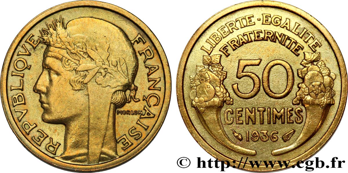 50 centimes Morlon 1936 F.192/12 TTB50