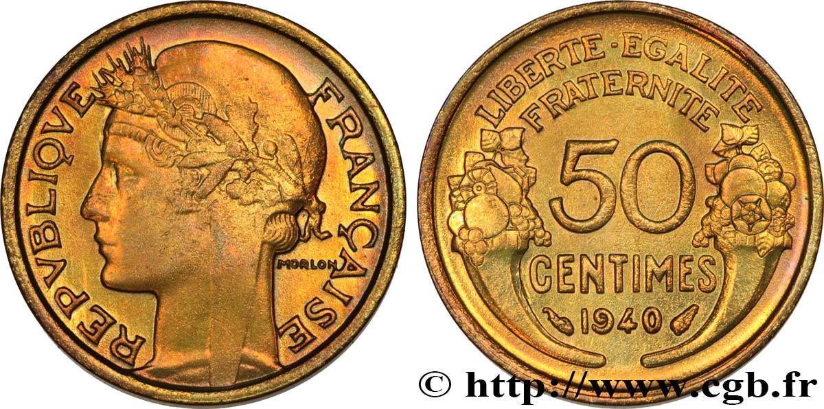 50 centimes Morlon 1940 F.192/17 AU50