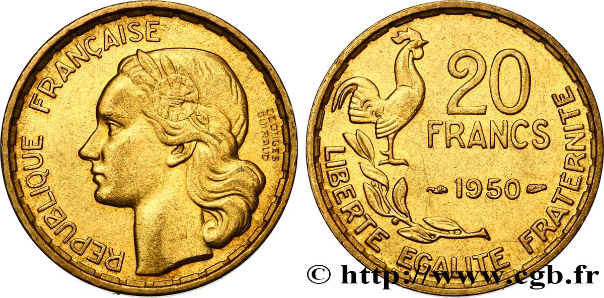 20 francs Georges Guiraud 1950 F.401/1 MS60