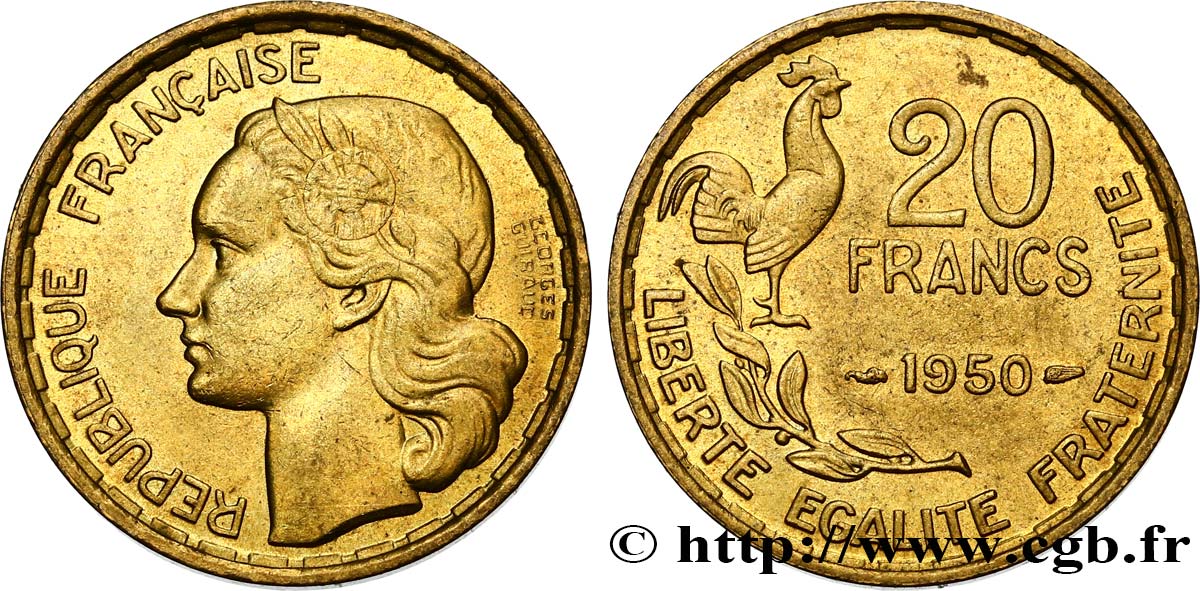 20 francs Georges Guiraud 1950 F.401/1 SUP58