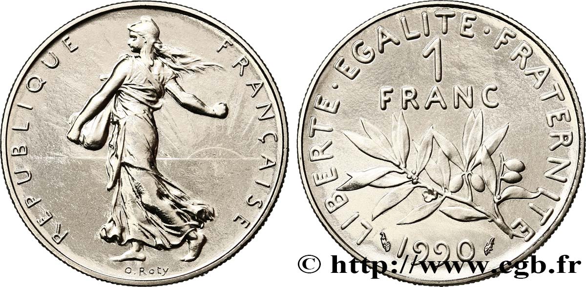 1 franc Semeuse, nickel 1990 Pessac F.226/35 FDC