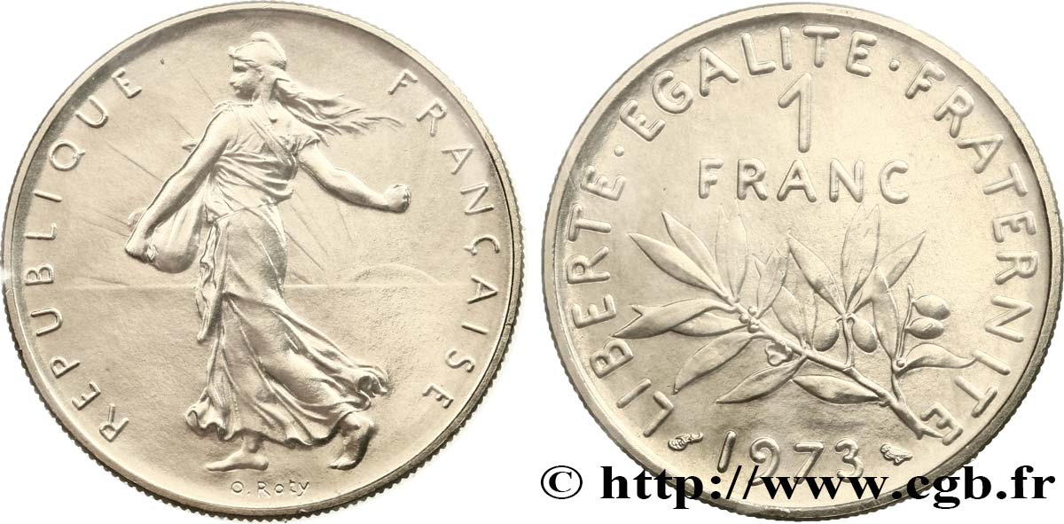 1 franc Semeuse, nickel 1973 Pessac F.226/18 MS