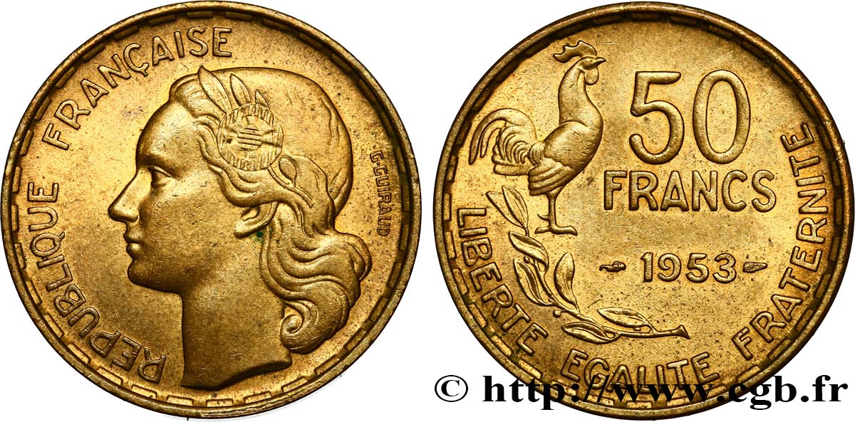 50 francs Guiraud 1953 F.425/10 AU52