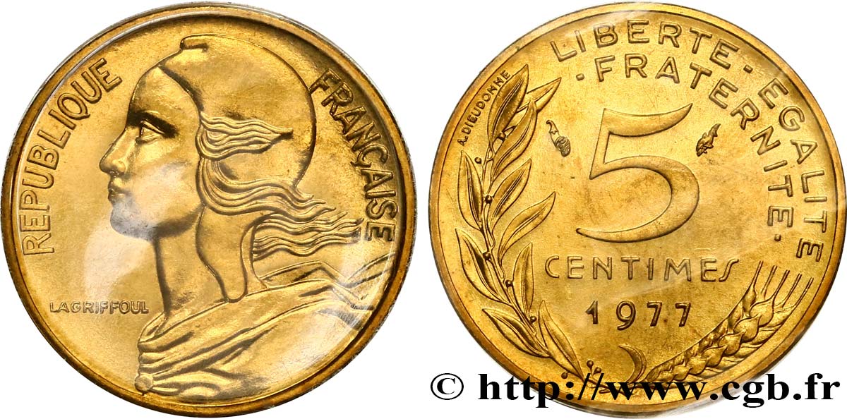 5 centimes Marianne 1977 Pessac F.125/13 FDC