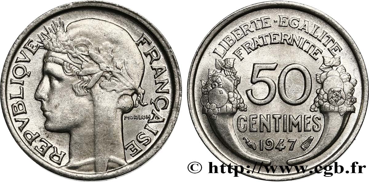 50 centimes Morlon, légère 1947 F.194/10 SUP60