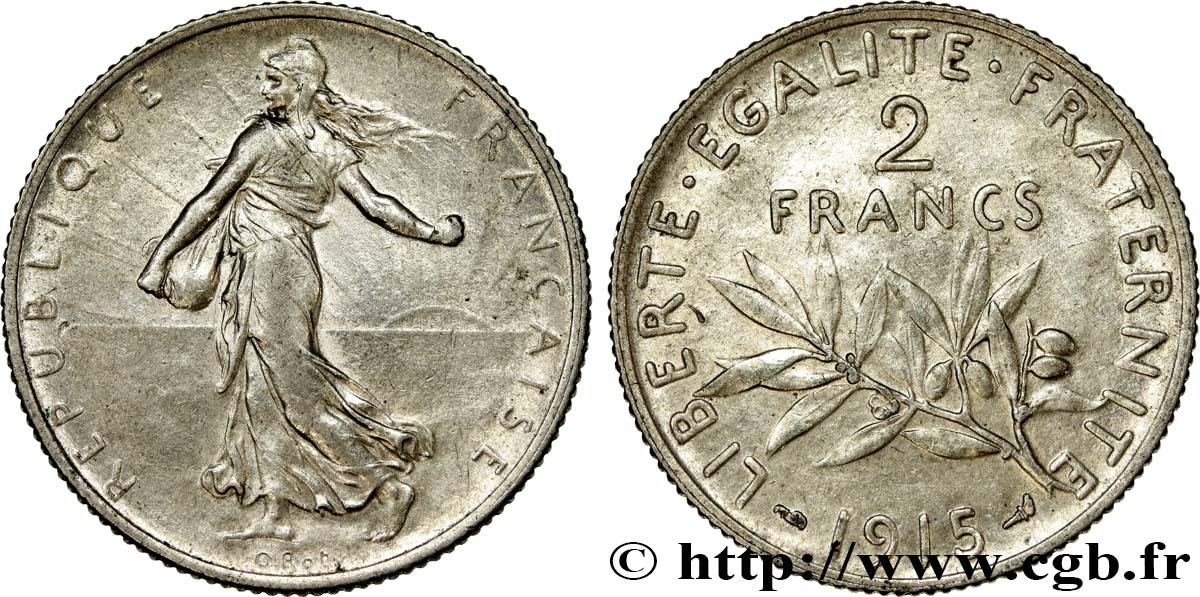 2 francs Semeuse 1915 F.266/17 TTB48