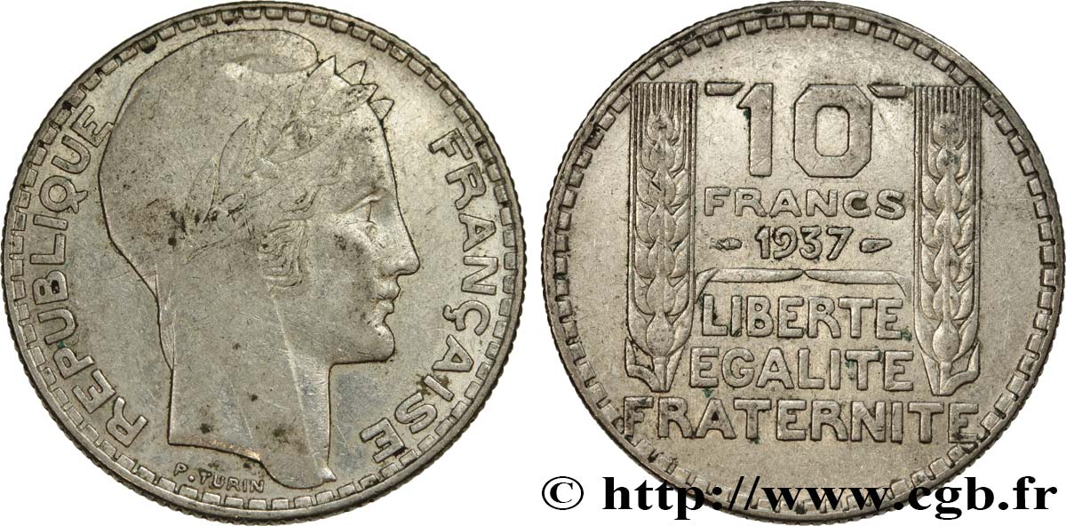 10 francs Turin 1937 F.360/8 TTB45