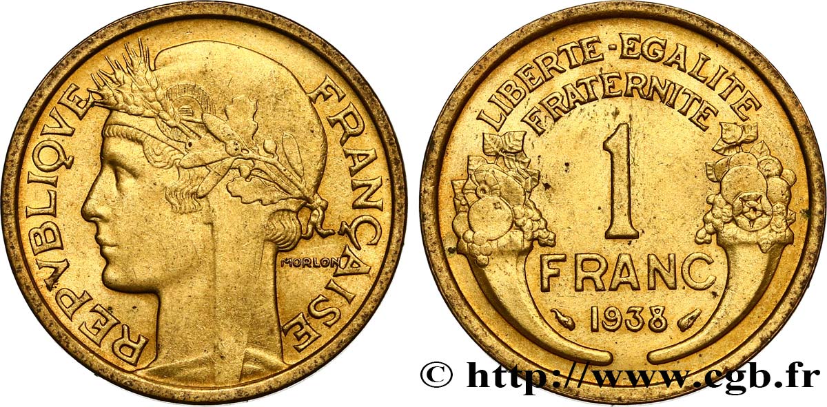 1 franc Morlon 1938 Paris F.219/9 VZ58