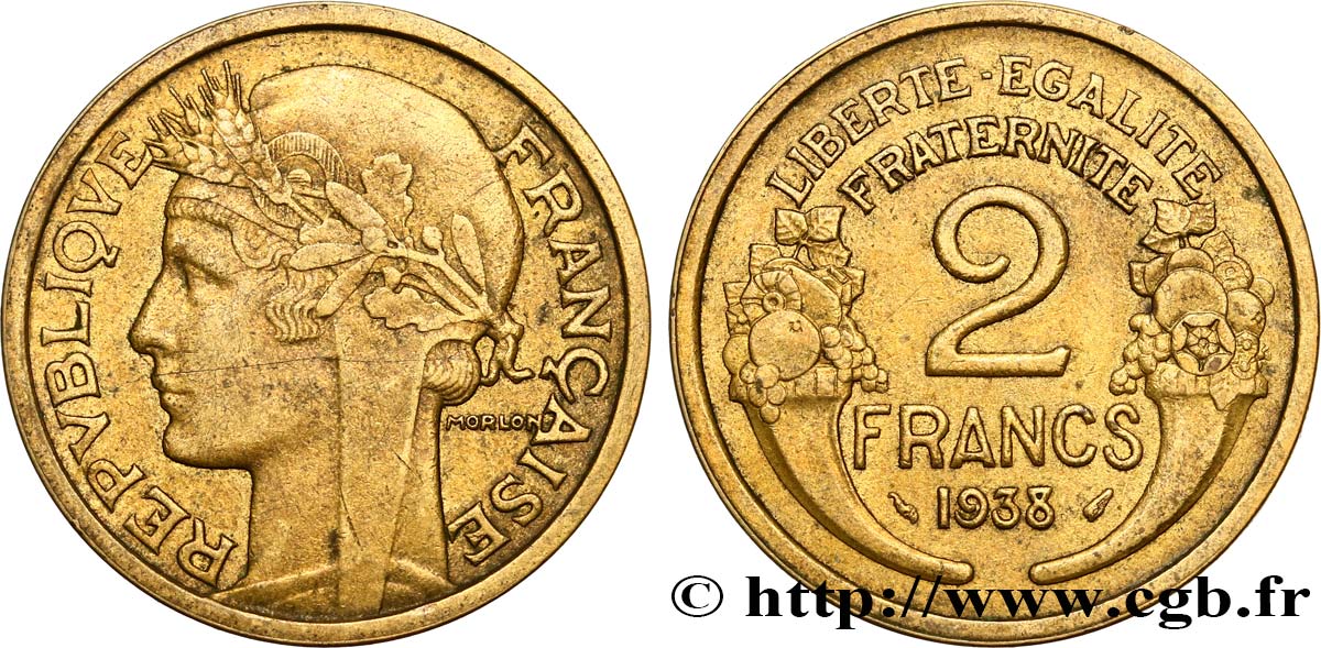 2 francs Morlon 1938 F.268/11 TTB48