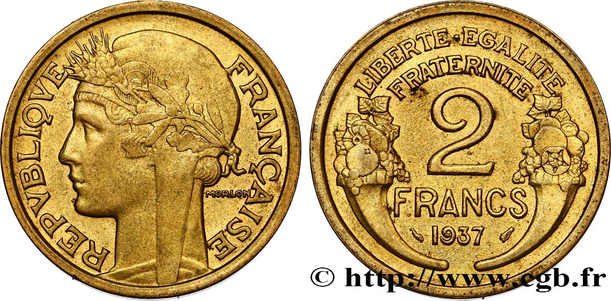 2 francs Morlon 1937 F.268/10 TTB50