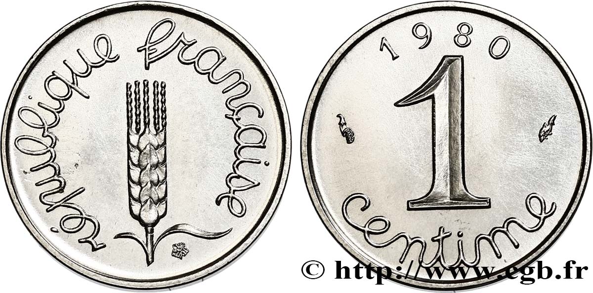 1 centime Épi 1980 Pessac F.106/37 MS63