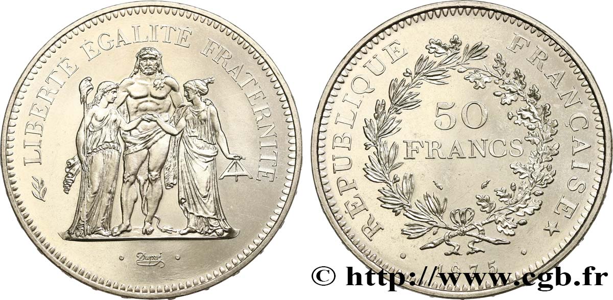 50 francs Hercule 1975 F.427/3 MS63