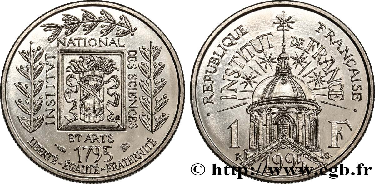 1 franc Institut de France 1995 F.230/2 SPL64